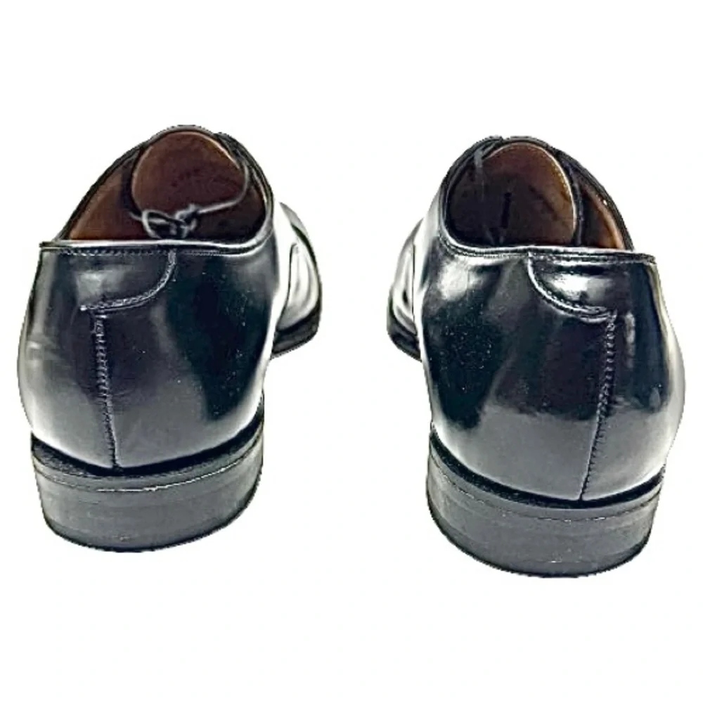 Johnston & Murphy Men’s Oxford Dress Shoes Size 9.5 Black Leather Made in Mexico